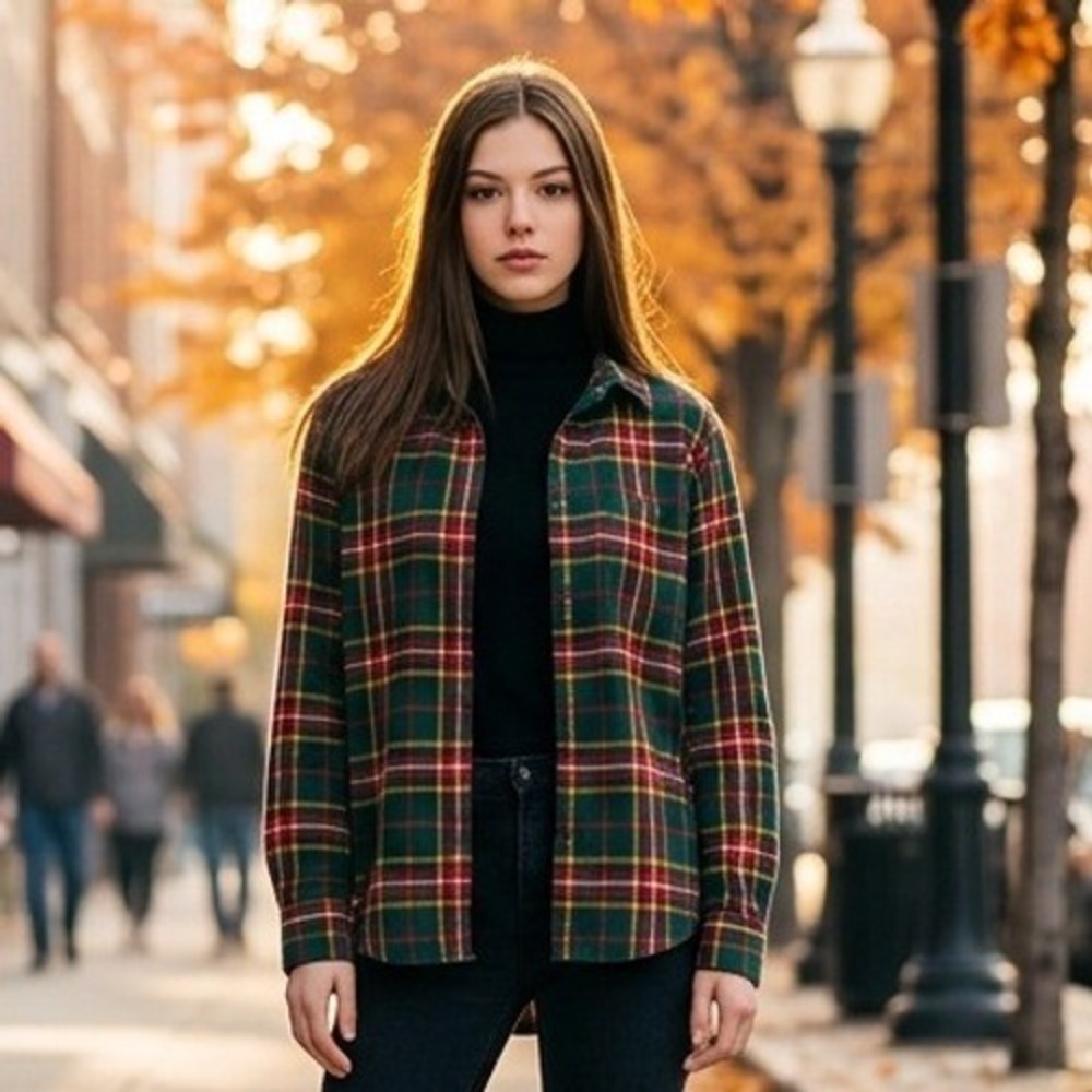 Vintage Pendleton Knockabouts Jacket Green Plaid 100% Wool Shacket Holiday Sz 10